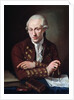 Portrait of Danish composer Thomas Christian Walter by Angelo Crescimbeni