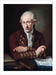Portrait of Danish composer Thomas Christian Walter by Angelo Crescimbeni