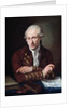 Portrait of Danish composer Thomas Christian Walter by Angelo Crescimbeni
