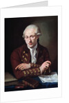 Portrait of Danish composer Thomas Christian Walter by Angelo Crescimbeni