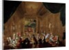 Initiation ceremony in a Viennese Masonic Lodge by Anonymous