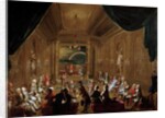 Initiation ceremony in a Viennese Masonic Lodge by Anonymous