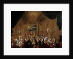 Initiation ceremony in a Viennese Masonic Lodge by Anonymous