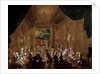 Initiation ceremony in a Viennese Masonic Lodge by Anonymous