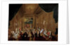 Initiation ceremony in a Viennese Masonic Lodge by Anonymous