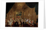 Initiation ceremony in a Viennese Masonic Lodge by Anonymous