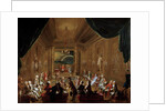 Initiation ceremony in a Viennese Masonic Lodge by Anonymous