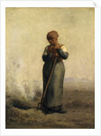 The Stubble Burner by Jean-Francois Millet
