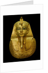 Egyptian Antiquity : gold head of pharaoh by Anonymous