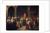 Louis VII takes the banner in the Basilica of Saint -Denis, 1147 by Jean Baptiste Mauzaisse