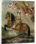 Equestrian portrait of Alberte Barbe d'Ernecourt by Claude Deruet