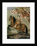 Equestrian portrait of Alberte Barbe d'Ernecourt by Claude Deruet