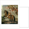 Equestrian portrait of Alberte Barbe d'Ernecourt by Claude Deruet