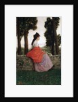 Young Lady Waiting for Something by Federico Zandomeneghi
