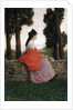 Young Lady Waiting for Something by Federico Zandomeneghi