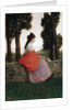 Young Lady Waiting for Something by Federico Zandomeneghi