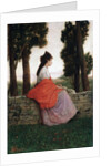 Young Lady Waiting for Something by Federico Zandomeneghi