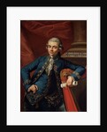 Portrait of german composer and harpist Philip Joseph Hinner by Angelo Crescimbeni
