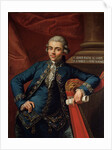 Portrait of german composer and harpist Philip Joseph Hinner by Angelo Crescimbeni