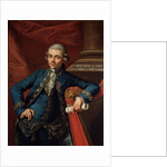 Portrait of german composer and harpist Philip Joseph Hinner by Angelo Crescimbeni