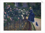 Roses in the Garden at Petit Gennevilliers by Gustave Caillebotte