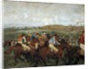 Gentlemen Race, before the departure by Edgar Degas