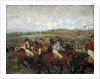 Gentlemen Race, before the departure by Edgar Degas
