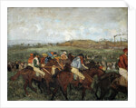 Gentlemen Race, before the departure by Edgar Degas