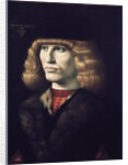 Rich young man wearing a fur by Giovanni Ambrogio de Predis