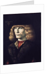 Rich young man wearing a fur by Giovanni Ambrogio de Predis