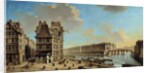 The Quai de la Greve and the Ile St. Louis from the Place de Greve by Nicolas Raguenet