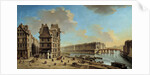The Quai de la Greve and the Ile St. Louis from the Place de Greve by Nicolas Raguenet