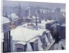 View of Roofs (with snow) in Paris by Gustave Caillebotte