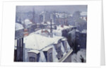 View of Roofs (with snow) in Paris by Gustave Caillebotte