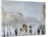 Parisian Boulevard under snow by Camille Pissaro
