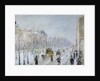 Parisian Boulevard under snow by Camille Pissaro