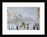 Parisian Boulevard under snow by Camille Pissaro