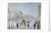 Parisian Boulevard under snow by Camille Pissaro
