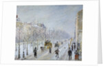 Parisian Boulevard under snow by Camille Pissaro