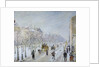Parisian Boulevard under snow by Camille Pissaro