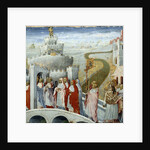 Procession of Pope Gregory I the Great at the castle of St. Angelo by Giovanni di Paolo