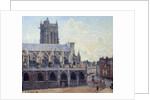 The church Saint Jacques in Dieppe by Camille Pissarro