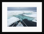 Expedition Boat and Sea Ice, Hudson Bay, Nunavut, Canada by Anonymous