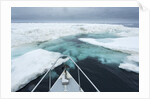 Expedition Boat and Sea Ice, Hudson Bay, Nunavut, Canada by Anonymous