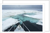 Expedition Boat and Sea Ice, Hudson Bay, Nunavut, Canada by Anonymous