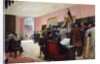 A session of the painting jury at the Salon of French artists at the Palace of Industry by Henri Gervex