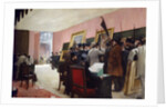 A session of the painting jury at the Salon of French artists at the Palace of Industry by Henri Gervex