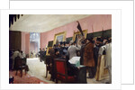 A session of the painting jury at the Salon of French artists at the Palace of Industry by Henri Gervex