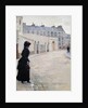 Waiting, rue de Chateaubriand in Paris by Jean Beraud