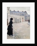 Waiting, rue de Chateaubriand in Paris by Jean Beraud